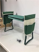 Garden kneeler and seat, foldable