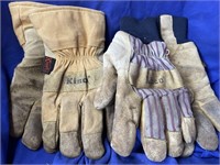 Work Gloves - Leather  & material