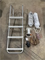 Boat bumpers, 4 step boat/ pool ladder, anchor,