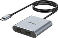 fairikabe USB C to Dual DisplayPort MST Hub Splitt