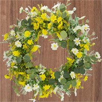 Spring Wreath Wreaths for Front Door Porch Decor D