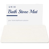 UKIA  Stone Bath Mat, Diatomaceous Earth Shower M
