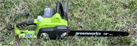 Green works electric chainsaw 18 inch