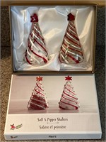 Pier 1 salt & pepper shakers Christmas trees
