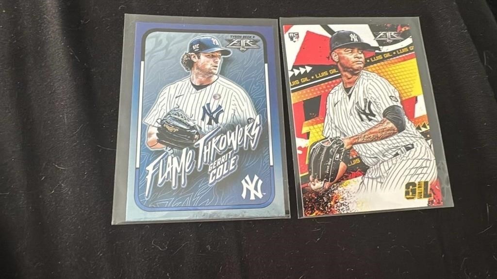 Flame Thriwers Gerrit Cole Yakees lot of 2