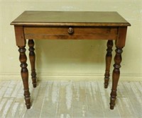 Well Turned Continental Walnut Writing Desk.