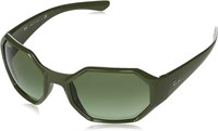 Ray-Ban Gradient Military Green Square Sunglasses