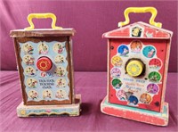 Fisher price vintage teaching clocks