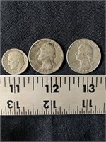 Silver Dimes & Coins - 1948, 1951, 1964