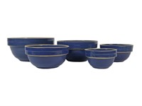 U.S.A. Blue Nested Mixing Bowls