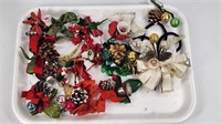 ASSORTMENT OF VINTAGE CHRISTMAS CORSAGES