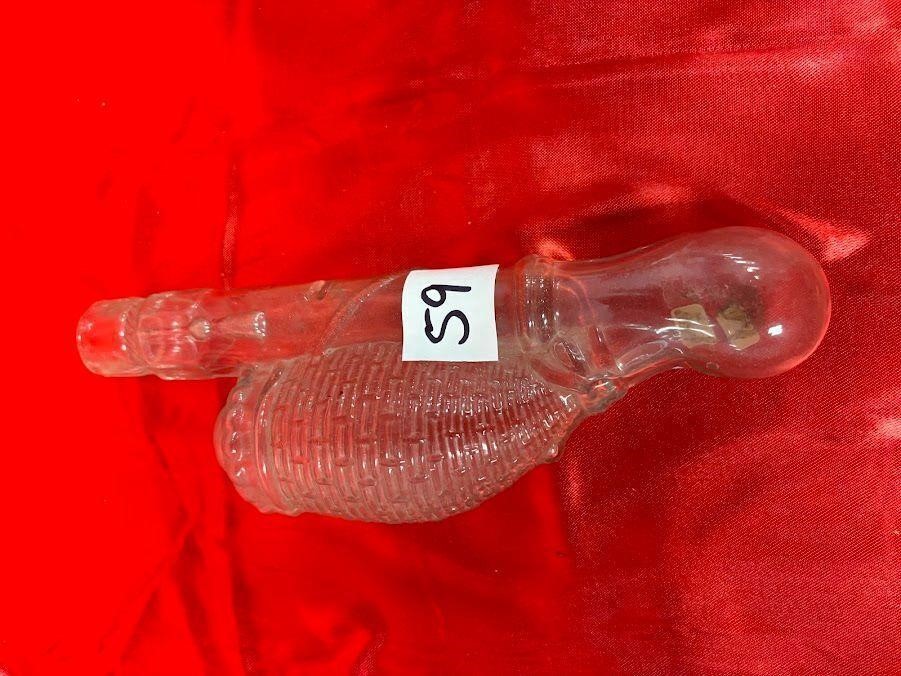 RARE Glass pipe candy container, no stopper