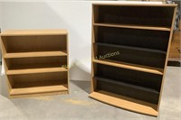 (2)Pressed Wood Bookshelves