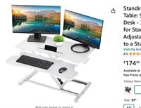 Standing Desk Converter Computer Table: