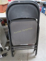 Two Metal Folding Chairs, Padded