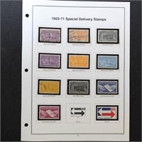US Stamps #E1, E3, E5-E11 Used Special Delivery pl