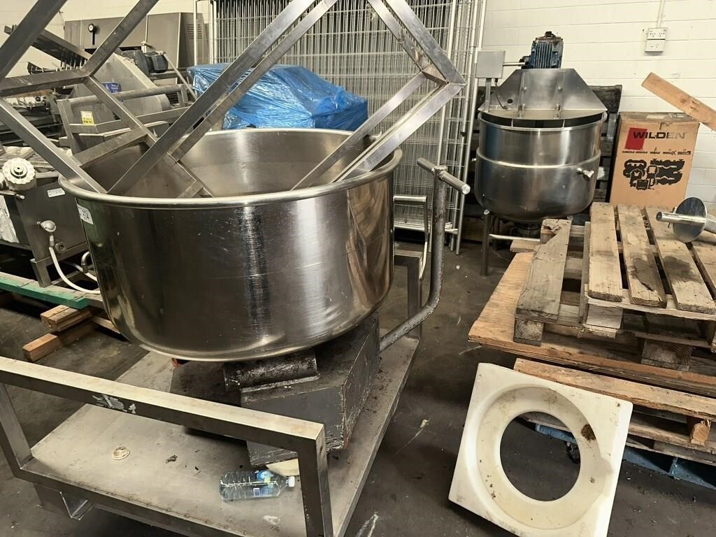 S/S Dough Mixing Bowl & S/S Mixing Machine