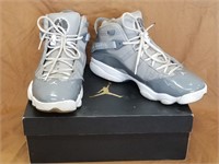 Nike Air Jordan 6 Rings Grey White Shoes