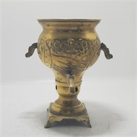 Vintage Brass Mini Samovar, Hand Made Tea-Urn