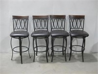 Four 45"x 16"x 18"  Bar Stool Chairs See Info