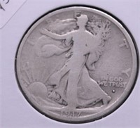 1917 D WALKING HALF DOLLAR G