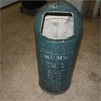Early Tin Trash Can/Advertisement