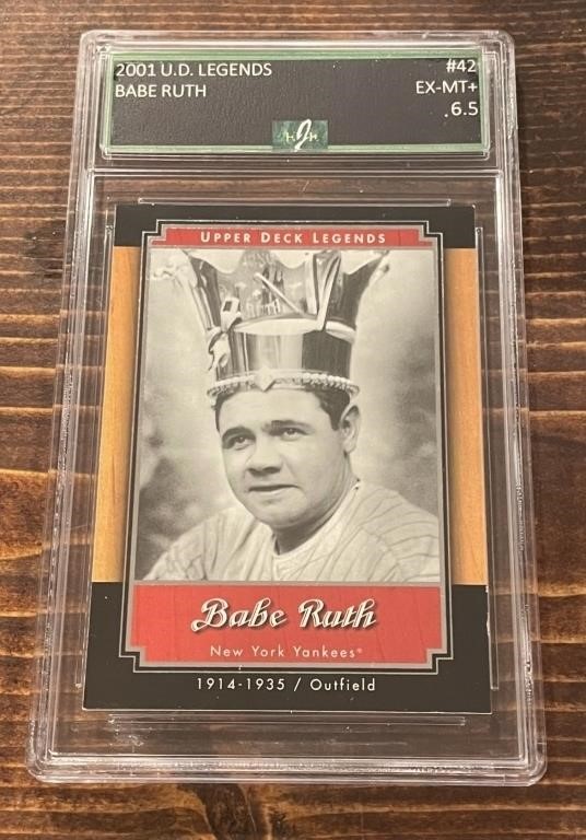 2001 UD Legends #42 Babe Ruth Card