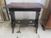 ANTIQUE CARVED NEO GOTHIC TRESTLE STYLE