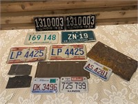 LICENSE PLATE LOT ANTIQUE TO NEWER
