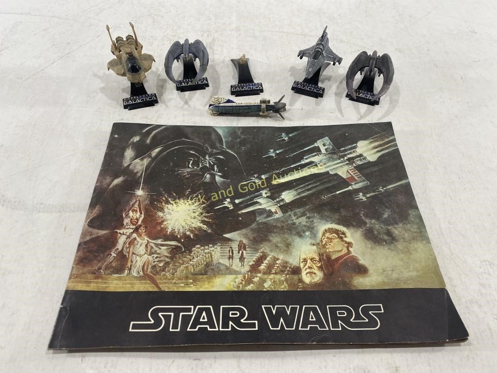 (5) Battlestar Galactica Spacecraft Figures & More