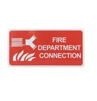 EYOLOTY “FDC” FIRE DEPARTMENT CONNECTION METAL
