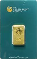 10g. Perth Mint .9999 Gold Bullion Bar