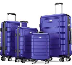 SHOWKOO LUGGAGE SETS EXPANDABLE PC+ABS DURABLE