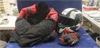 Motorcycle Gear Set, Bell Helmet (M), Viking