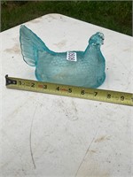 Hen on the nest top- Aqua