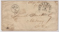 CSA Stampless Cover 1861 Charleston to Midway SC