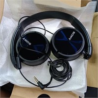 Sony ZX Series Wired On Ear Headphones - Mic Black