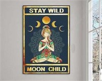 Stay Wild Moon Child Tin Sign