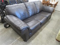 Leather couch, 29" long, some marks