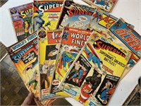 9 VINTAGE SUPERMAN COMICS