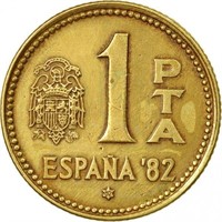 Spain 1 peseta, 1980