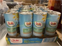 Dole 100% pineapple juice 24-cans