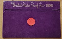 1986 U.S. PROOF SET W/SLEEVE