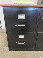 METAL 2 DRAWER LEGAL SIZE FILING CABINET W/ KEYS