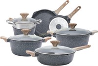 Grey Induction Cookware - 11 Piece Set
