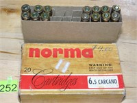 6.5 Carcano 156gr Norma Rnds 14ct