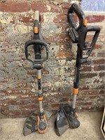(2) Worx 20V String Trimmers with Batteries
