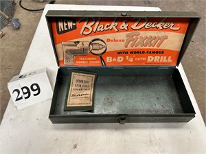 Antique Black & Decker Metal Box