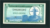 681 5 cents (VF+++) Military Payment Certificate