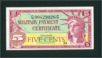 591 5 cents (VF+++) Military Payment Certificate
